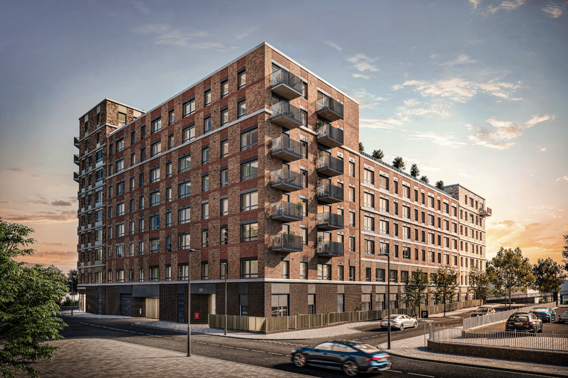 Claxton House contemporary apartment building exterior